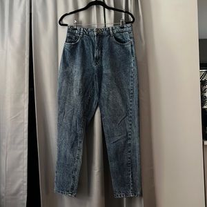 high rise straight leg jeans